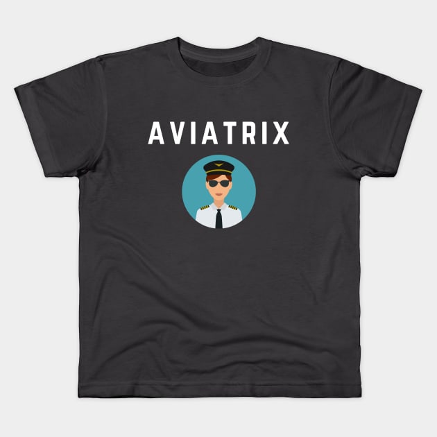 Aviatrix Kids T-Shirt by Jetmike